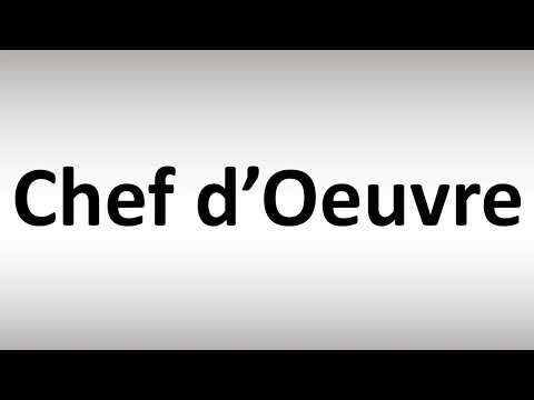 Video: Cosa significa chef d'oeuvre in inglese?