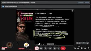 Singgasana Sama Apakah Allah SWT = Setan? (Pengajian Apologetika IKIM)