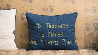 "My Decision is Maybe" Pillow - Rough Point