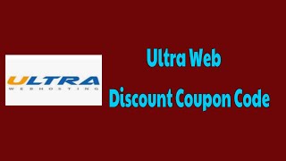 20% OFF – Ultra Web Hosting Discount Coupon Code | How to Redeem Blogvwant Special Promo Code