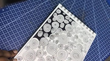 Relaxing Zentangle pattern tutorial|Easy step by step for beginners|#art #zentangleart ​⁠​⁠#drawing