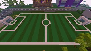 Mini World Block art - let's build football field screenshot 2