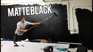 Painting my wall MATTE BLACK! **OFFICE PROGRESS**