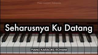 Seharusnya Ku Datang - Bobby 'One Way' Febian | Piano Karaoke Rohani