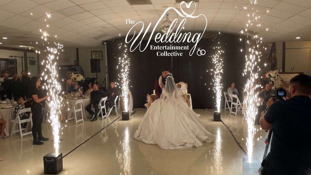 The Wedding Entertainment Collective:  Cold Spark Fountains for your Grand Entrance and First Dance