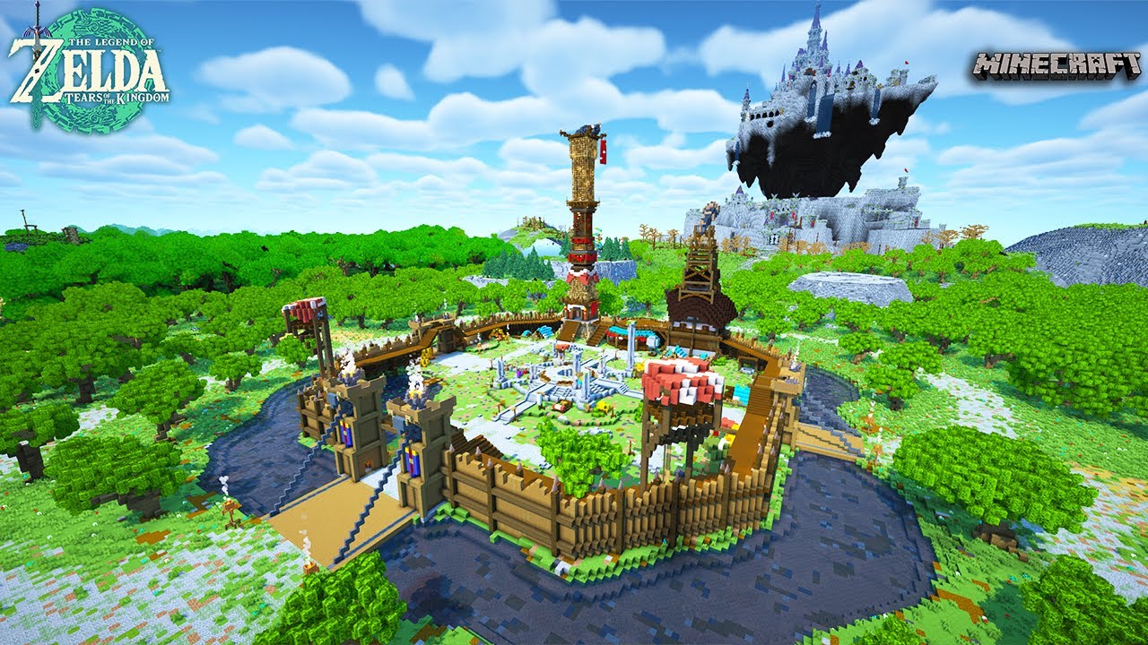 I Built Lookout Landing from Tears of the Kingdom in Minecraft