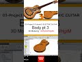 3- SolidWorks |Electric Guitar|: Body pt3 #3d #engineering #design #guitar #drawing #cad #solidworks