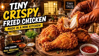 Tiny Crispy Fried Chicken 🍗 | Realistic Mini Cooking ASMR | Tiny Kitchen Big Flavor