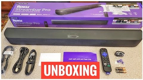 UNBOXING Roku StreamBar Pro Streaming Player and Sound Bar 9101R2