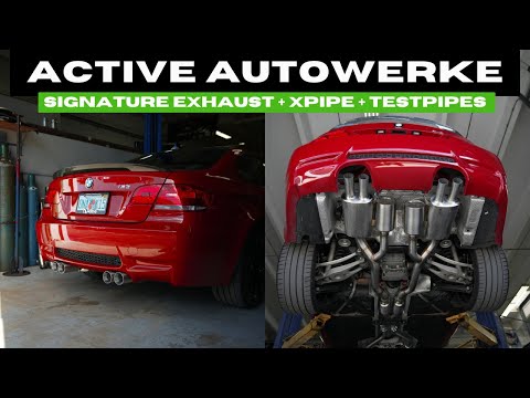 BMW E92 M3 with Active Autowerke Signature Exhaust, X-Pipe and Testpipes