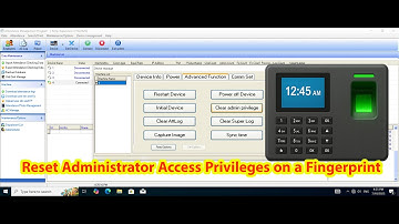 How to Reset Administrator Access Privileges on a Fingerprint Attendance ZKTeco Device