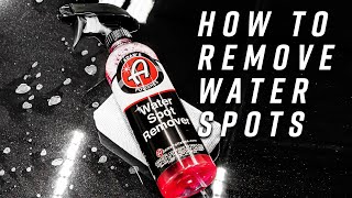 Remove Water Spots From Glass And Paint Easily And Effectively | Adam's Polishes Water Spot Remover