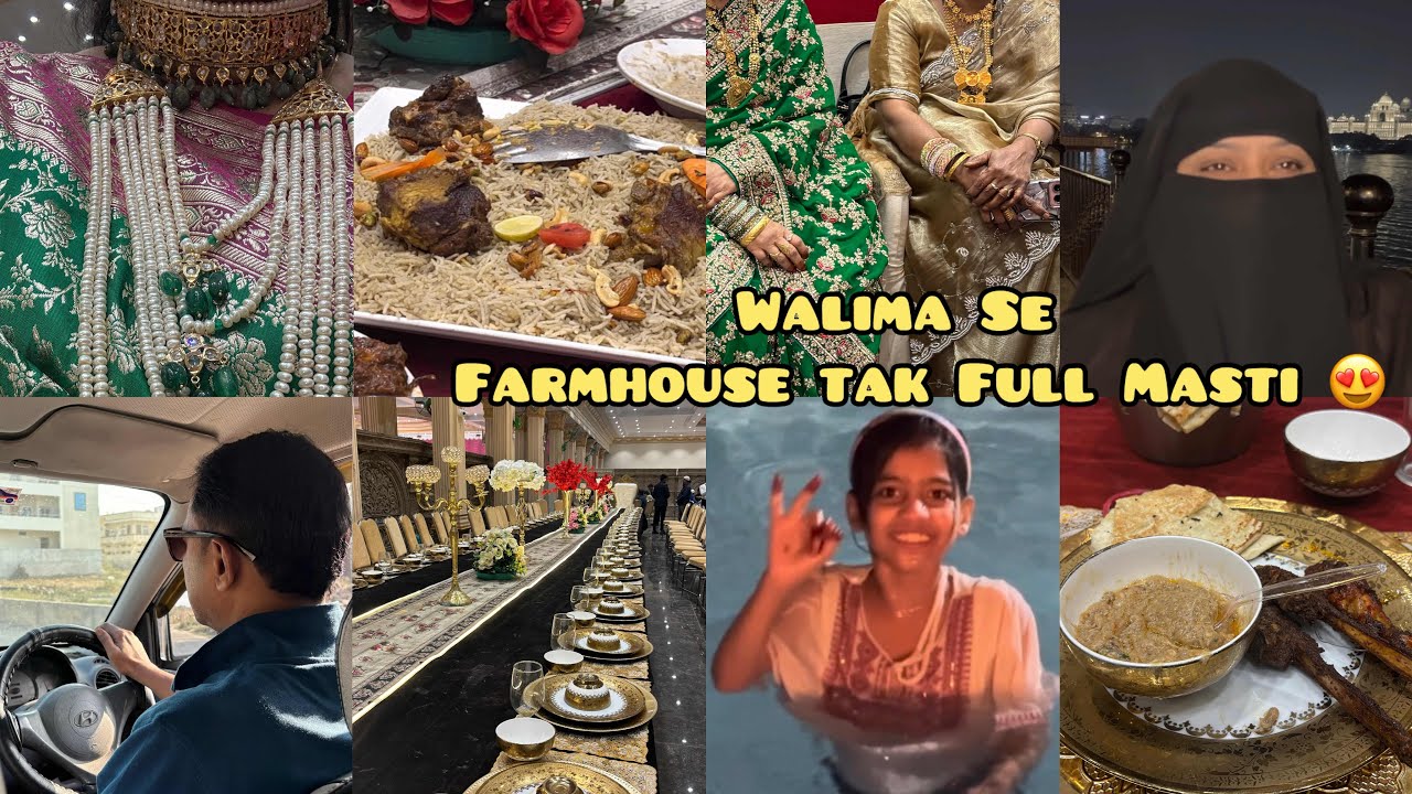 Walima Celebration & Farmhouse Picnic | Family Full Enjoyment ❤️ |Mahebubnagar Vlog