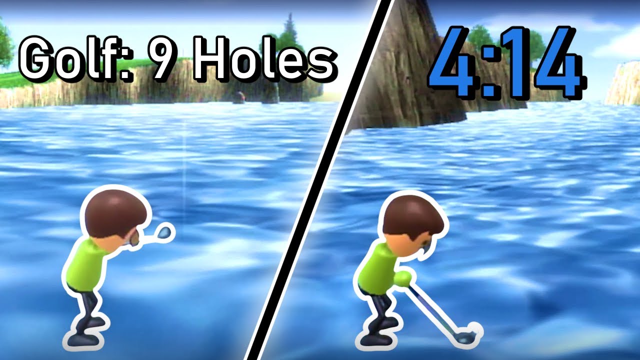 Wii Sports Golf 9 Holes Speedrun in 414.817 YouTube