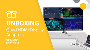 Unboxing External Video Adapters | 4x 1080p | Quad Monitor / USBC2HD4 / USB32HD4 | StarTech.com