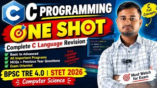 Details C Programming One Shot | Complete C Language Revision | BPSC TRE 4.0 & STET 2026 | Computer Science News