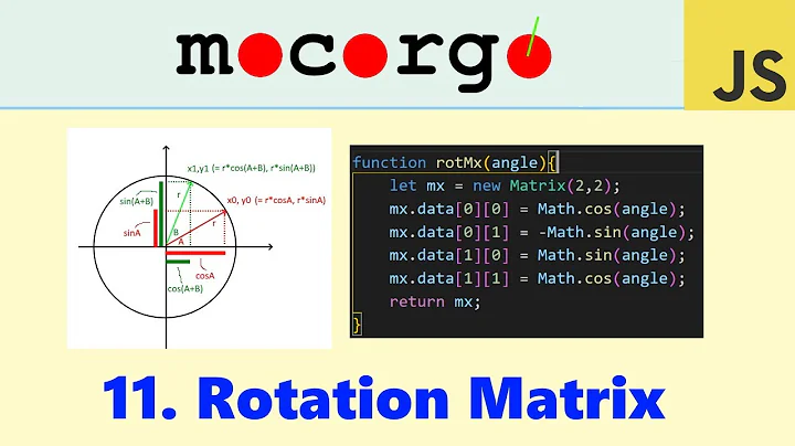 2D Physics Engine from Scratch (JS) 11: Rotation Matrix