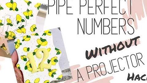 Piping Letters With Royal Icing Like A Pro Without A Projector