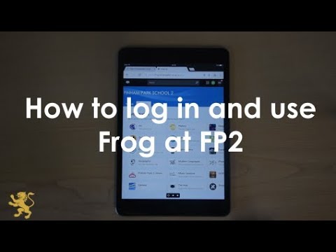 Frog login instructions