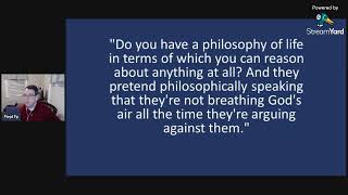 Response to Atheists are primitive in their thinking (Greg Bahnsen)