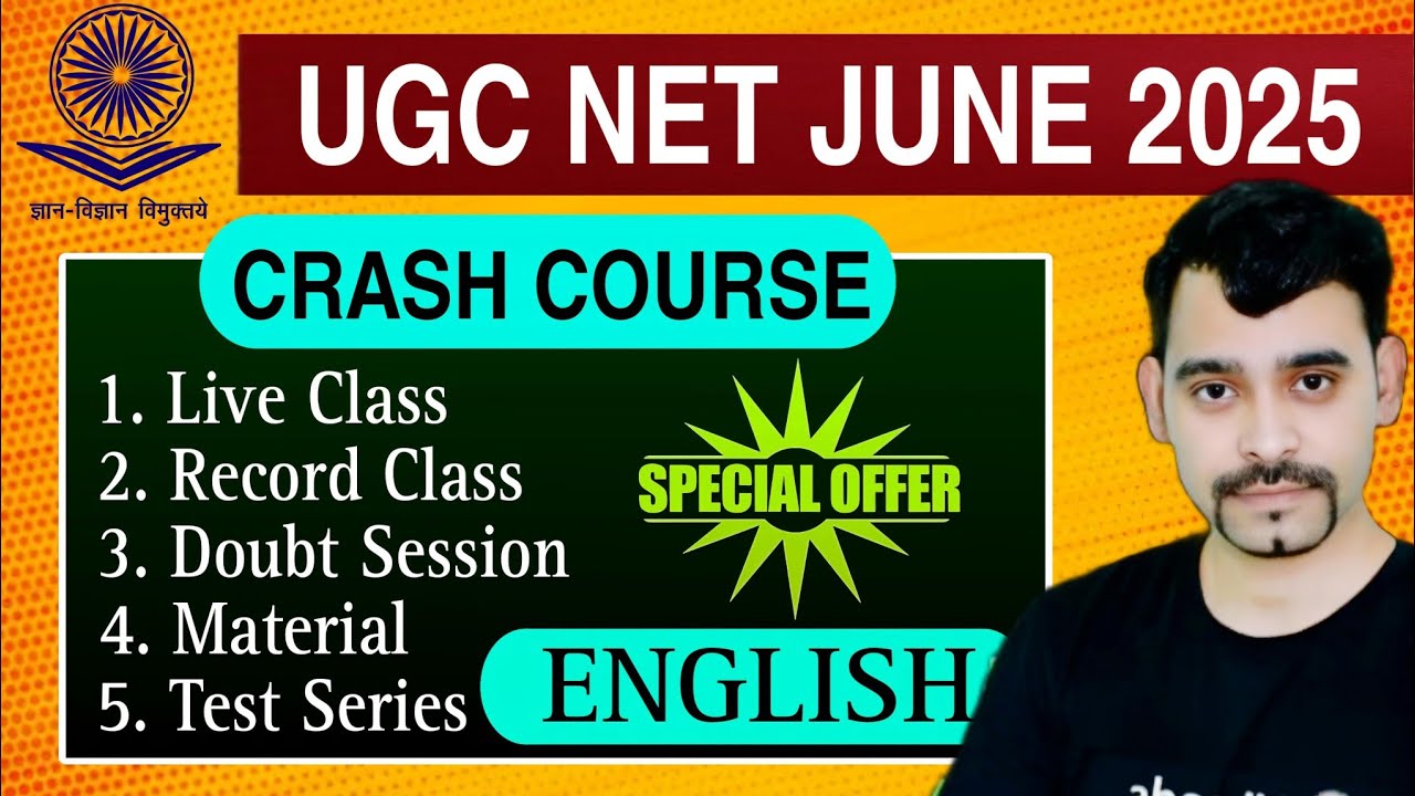 UGC NET Crash Course English | UGC NET/JRF | English Literature - YouTube