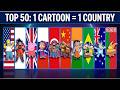 Top 50 Cartoons — One Famous Cartoon From Each Country 🌍