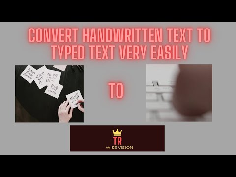Converting Handwritten text to Typed text very easily in mobile using Google Lens