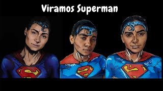 Tentamos imitar a Make da Madeyewlook ( Superman Comic )  vem ver no que deu 😲❤️