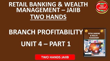 MODULE A UNIT 4 PART 1 I RETAIL BANKING AND WEALTH MANAGEMENT I TWO HANDS JAIIB I JAIIB RBWM I JAIIB