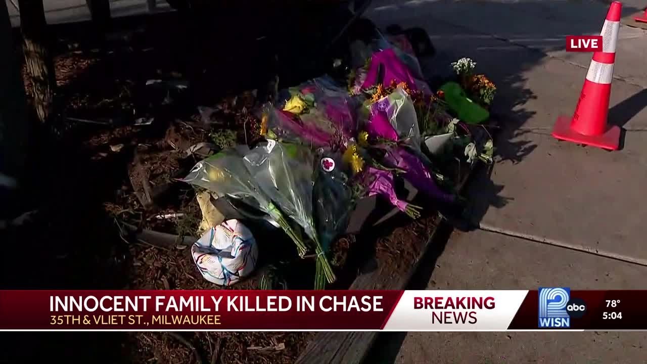 Innocent family killed in chase, crash - YouTube