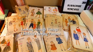 Vintage children's pattern haul from 1940 to 1980's part 1
