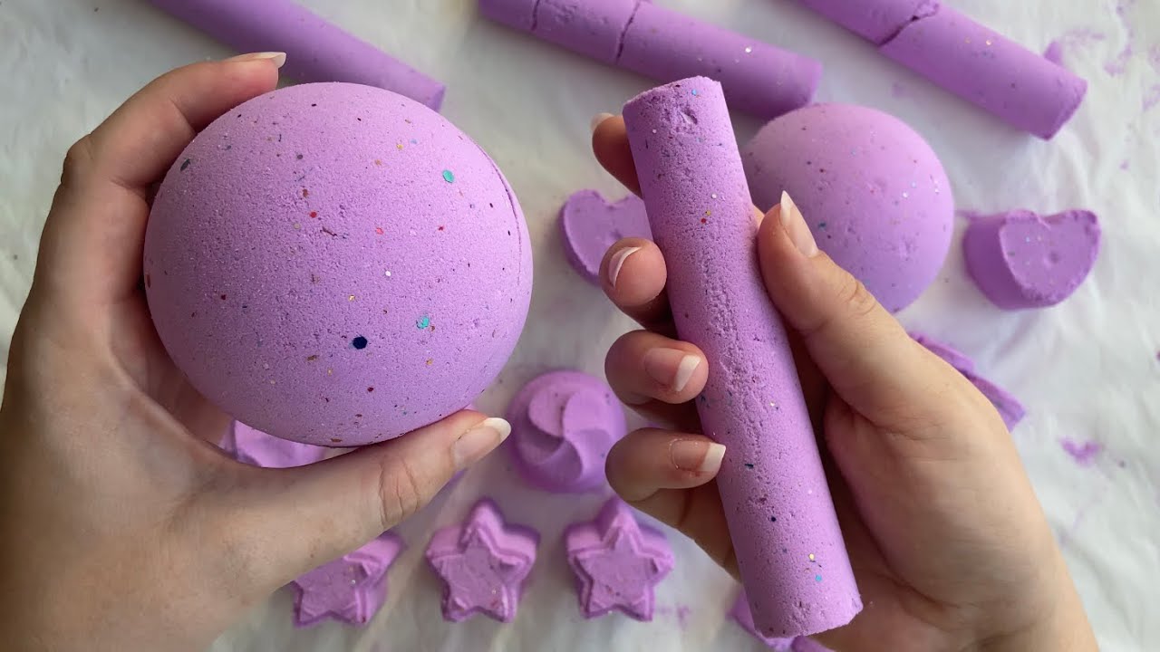 ASMR | Crushing Beautiful Baking Soda Shapes | Soothing Sound & Satisfying Visuals