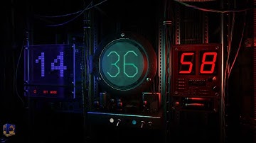 Digital clock 3d screensaver