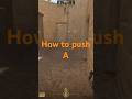 Push A like this on mirage