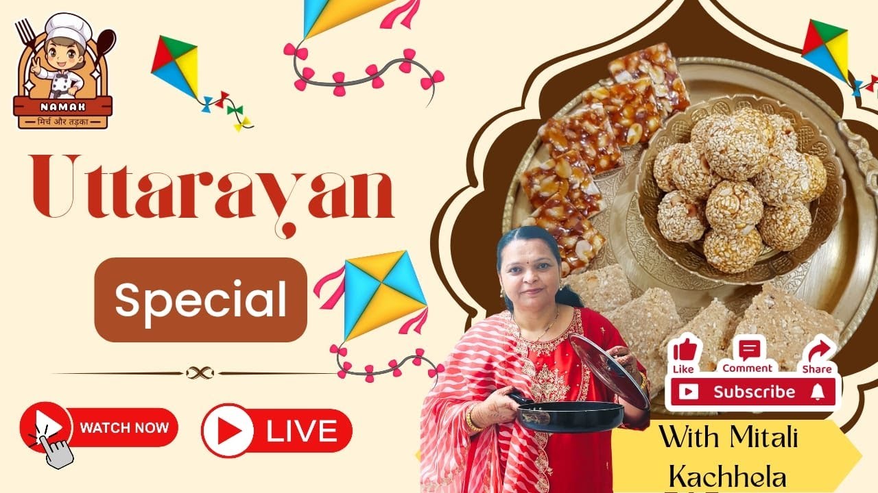 Uttarayan Special | Til Laddu & Chikki | Makar Sankranti Festive Sweets | Live with Mitali Kachhela