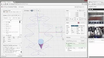 ChiliPeppr Running the Famous Braid Gcode File