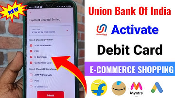 How to enable online transaction in union bank debit card | vyom app activate online transaction