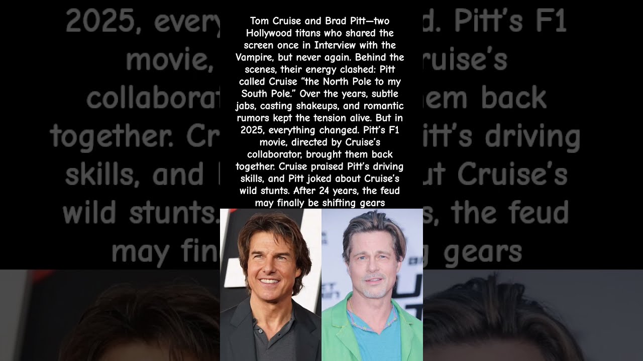 Why Brad Pitt Refused To Work With Tom Cruise Again Shorts