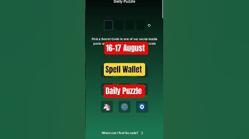 Spell Wallet Daily Puzzle | 16-17 August | Spell Wallet Daily Puzzle Today #kdp_gaming