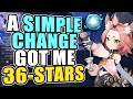 THIS ONE CHANGE HELPED ME GET 36-STARS... | Genshin Impact