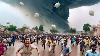หินก้อนใหญ่จากท้องฟ้าและพายุเฮอริเคนทำลายบ้านเรือน 15,000 หลัง! ภัยพิบัติในเมืองมณีปุระ ประเทศอินเดี