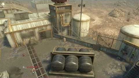 Black Ops Amazing Tomahawk throwing knife kill across the map