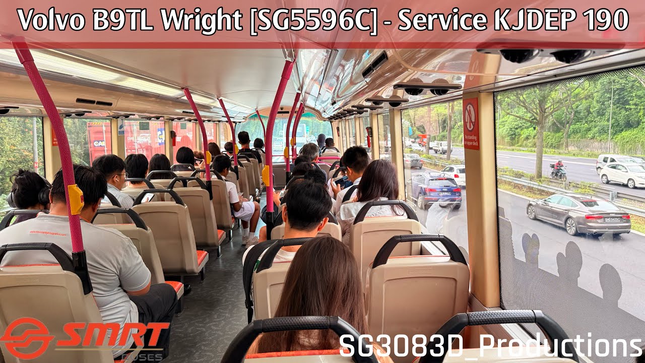 [SMRT][Rough Braking] Volvo B9TL (Wright) [SG5596C] - On Service KJDEP 190