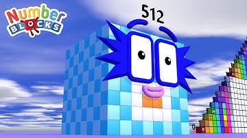 Looking for Numberblocks Step Squad NEW Cube 8x8x8 is Numberblock 512 vs 0 to 125,000,000 BIGGEST