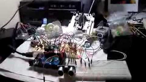 Arduino Mega 2560  - Ultrasonic Sensor with LED