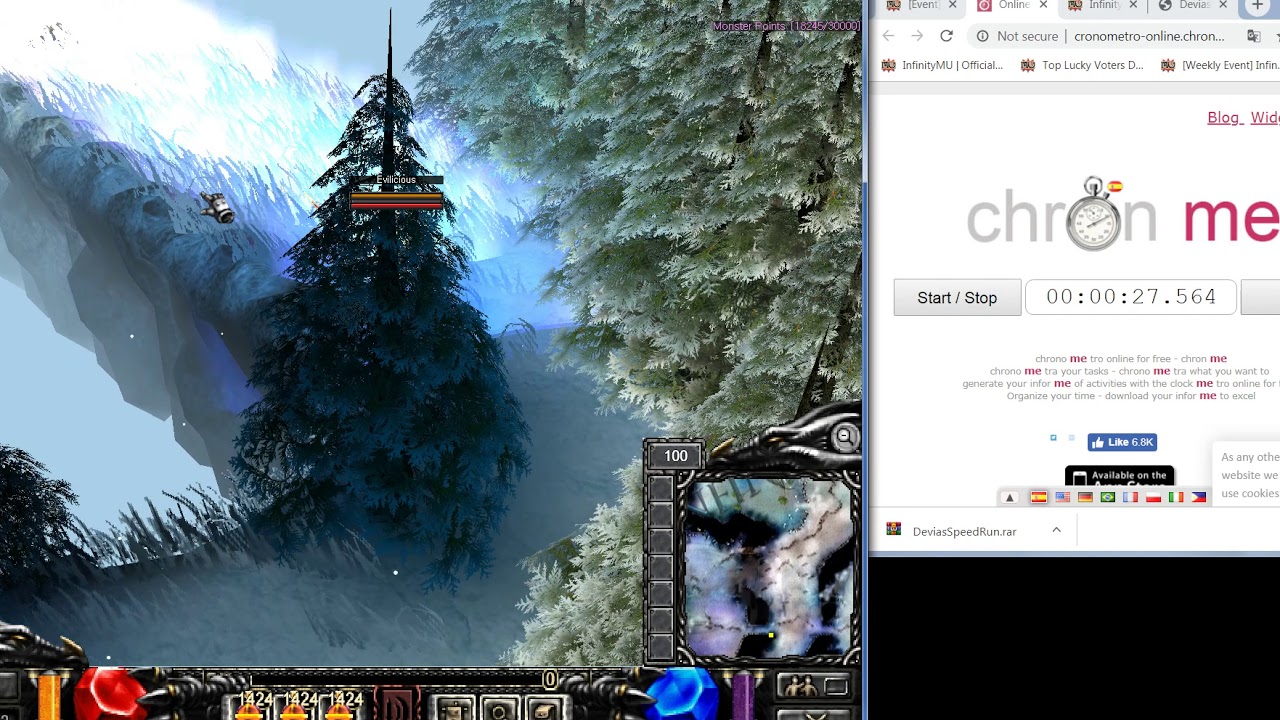 Speed Run INFINITY MU (Evilicious)