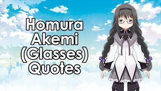 Magia Record Quotes: Homura Akemi (Glasses)