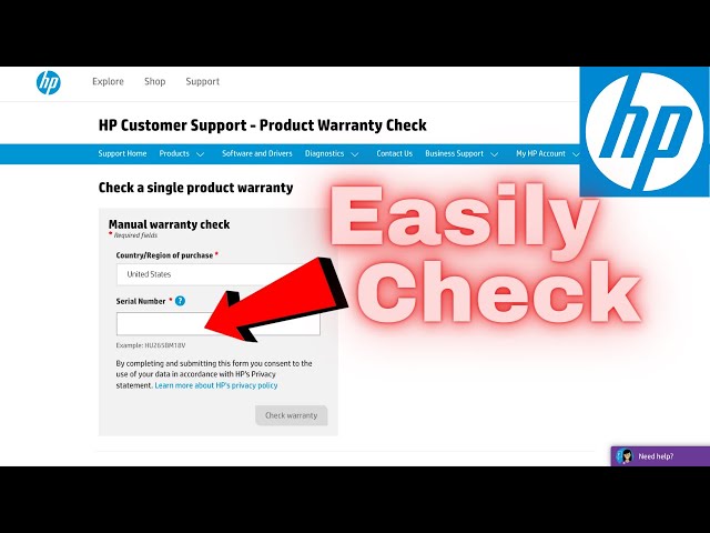 Nat sted tsunamien abort HP Warranty Check - Laptop, Desktop, Monitor, Printer Step by Step Serial  Number Lookup Warranty - YouTube