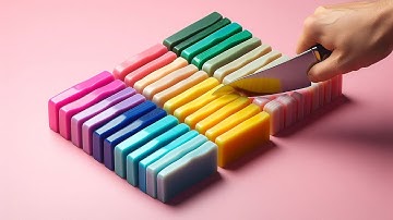 Satisfying Soap Cutting ASMR 🧼 🔪| Deep Crunch Sounds, Perfect Knife Slices Challenge