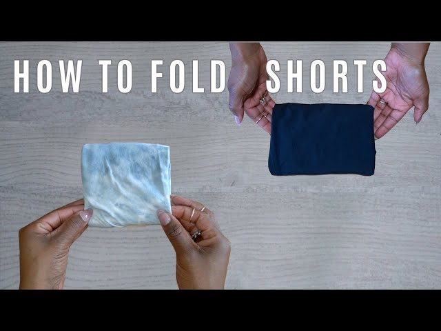 【mnem】Dew fold shorts How to Fold SHORTS - Judi the Organizer - YouTube